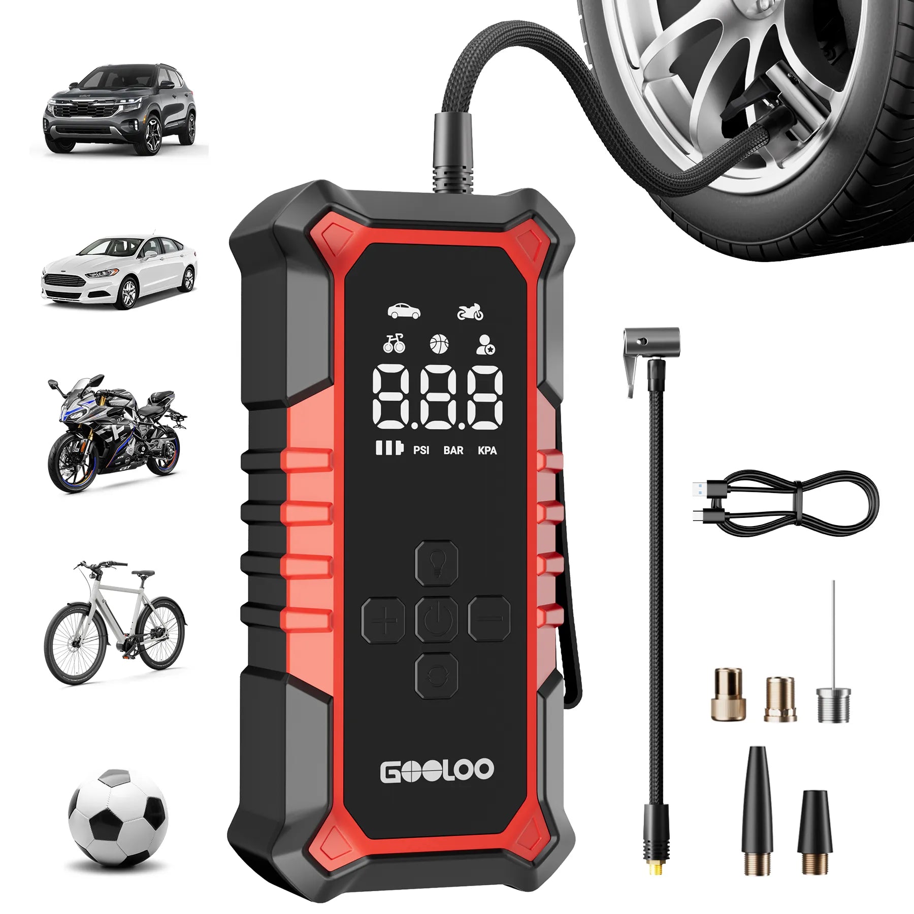 GOOLOO A6 Gear 160PSI Tire Inflator