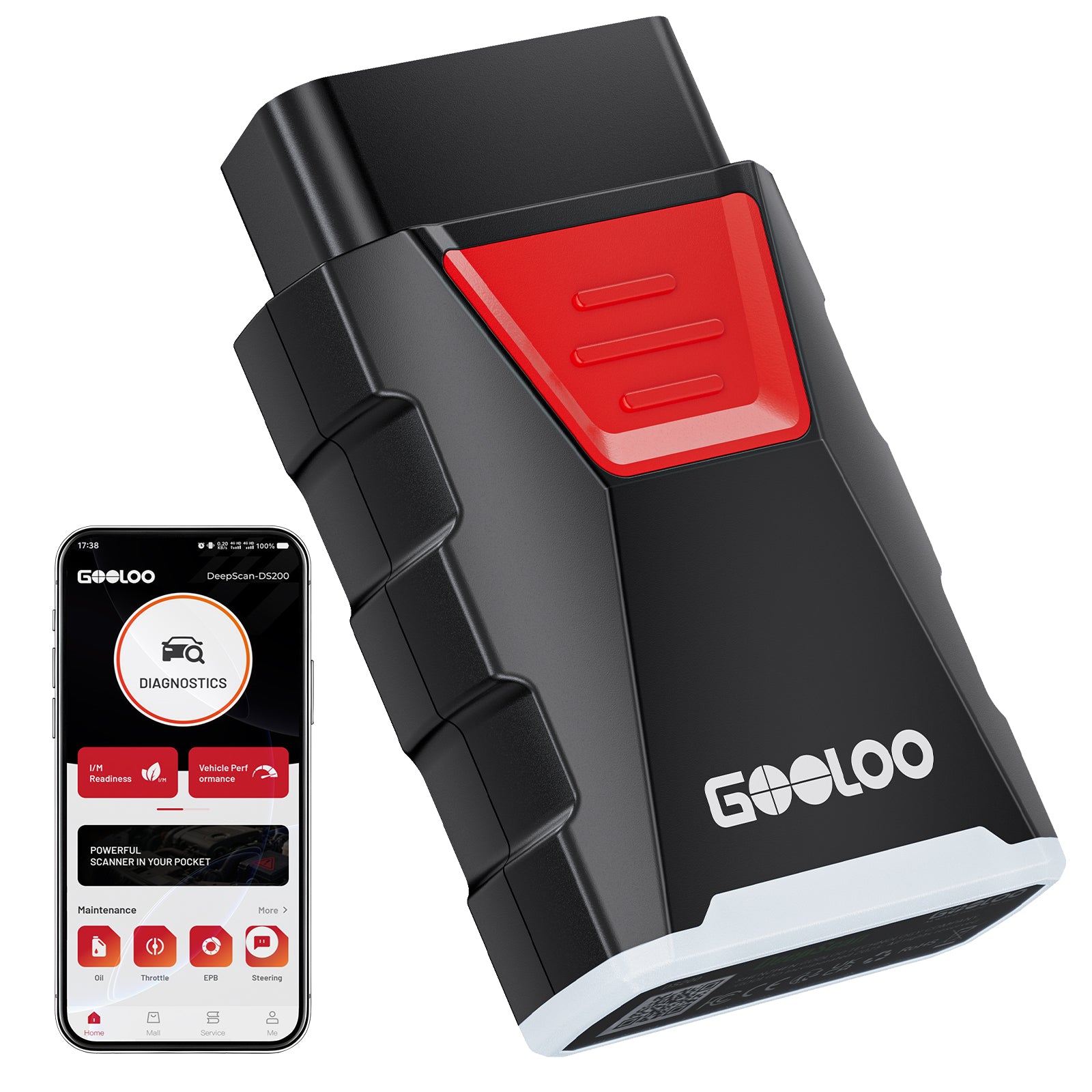 GOOLOO DeepScan DS200 Bluetooth OBD2 Scanner