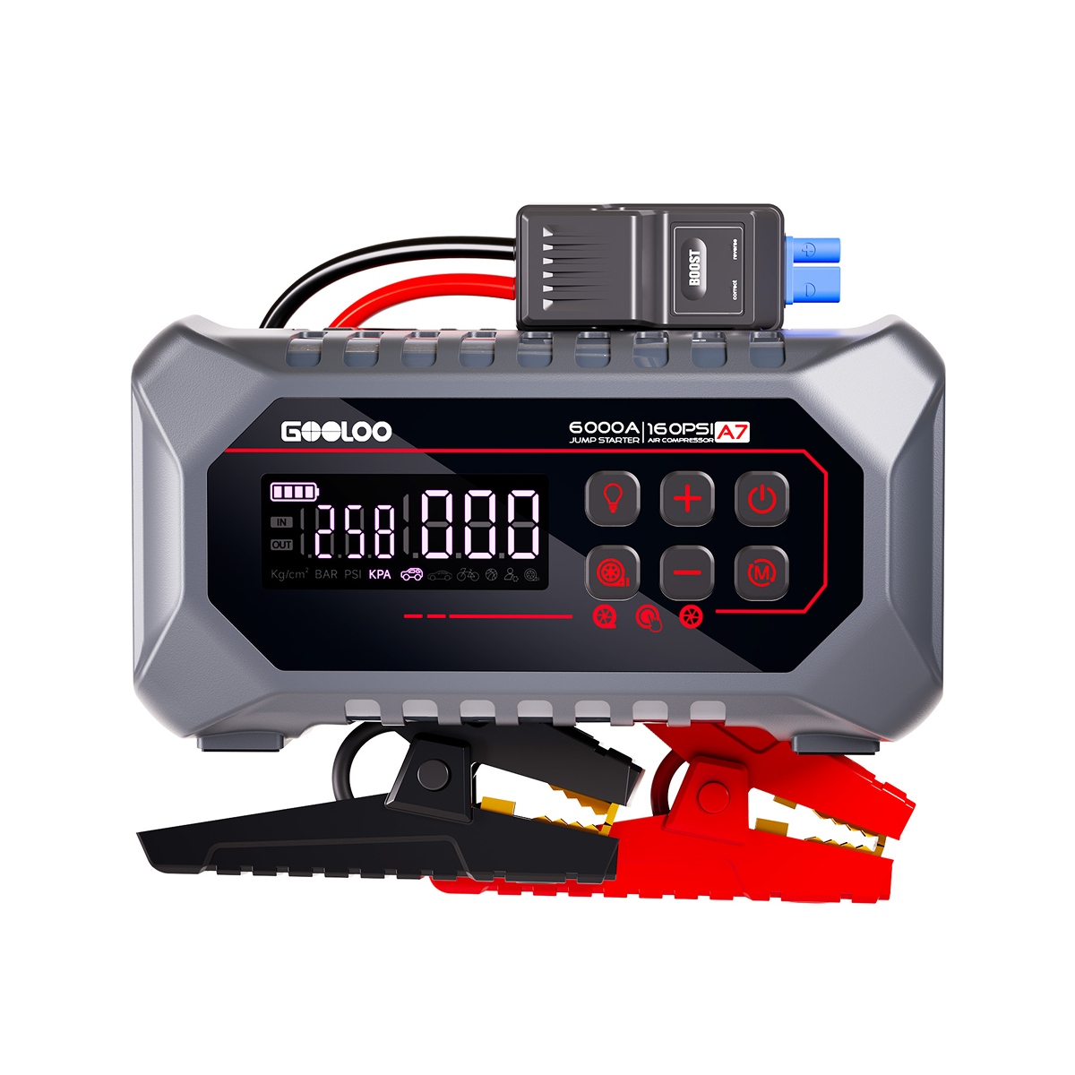 GOOLOO A7 6000A Jump Starter with Air Compressor